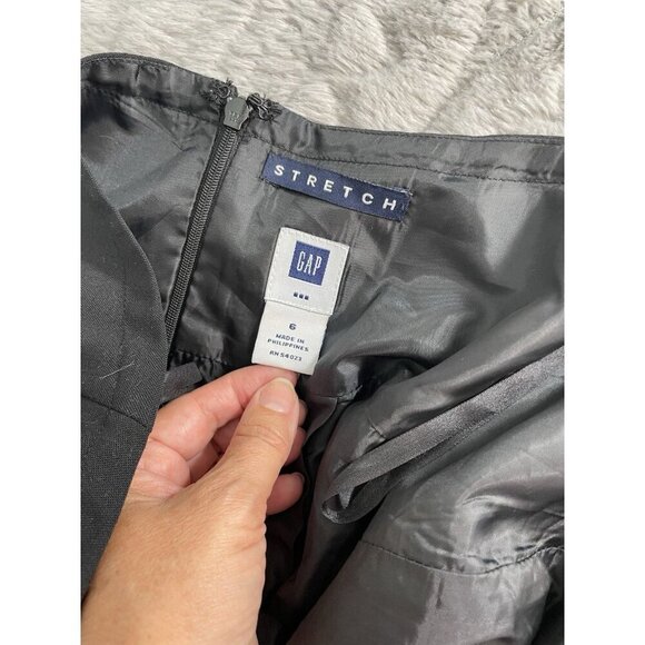 GAP Black Strapless Short Dress Women's Size 6 Y2K NWT - Picture 3 of 10